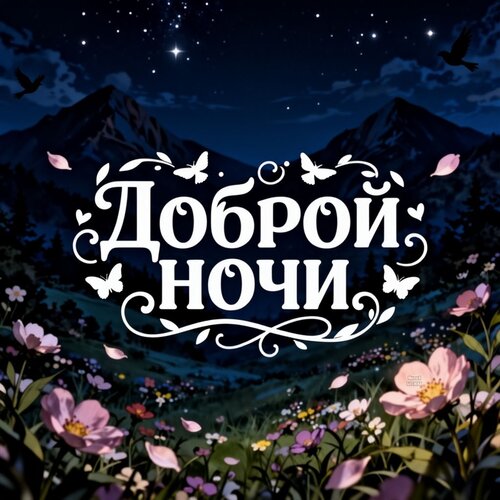Открытка Доброй ночи