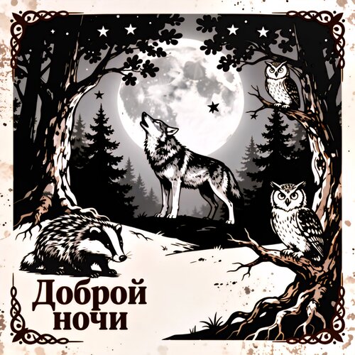 Открытка Доброй ночи