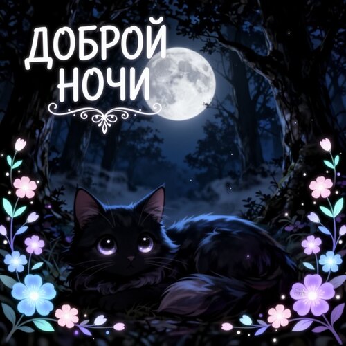 Открытка Доброй ночи