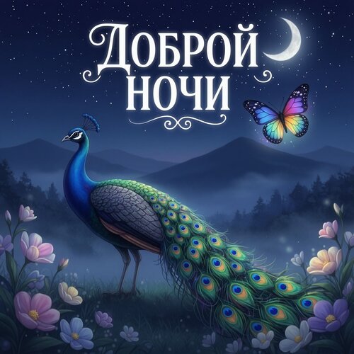 Открытка Доброй ночи