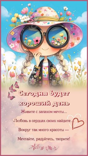 Открытка сегодня будет хороший день