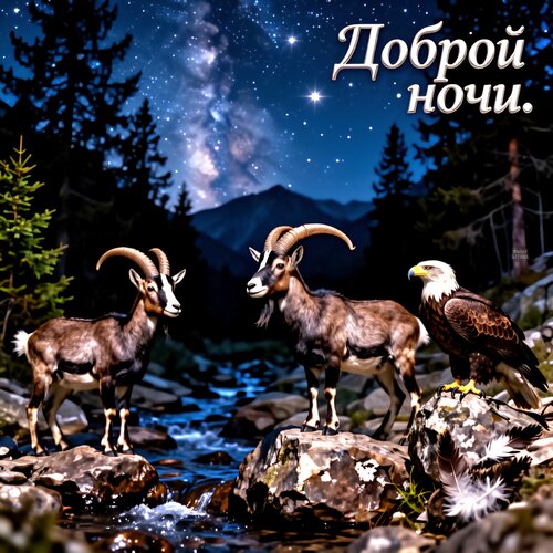 Открытка Доброй ночи.