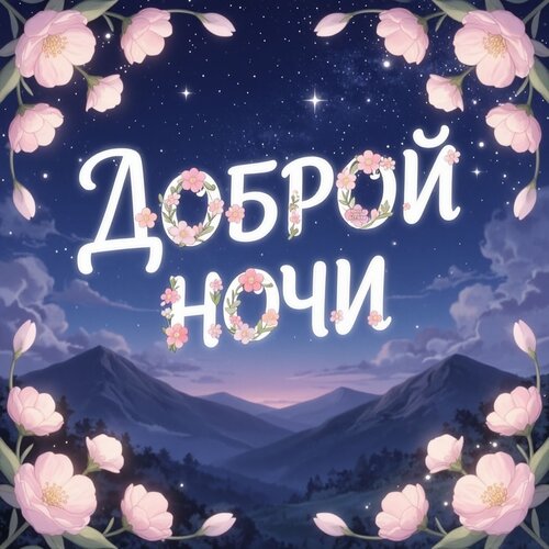 Открытка Доброй ночи