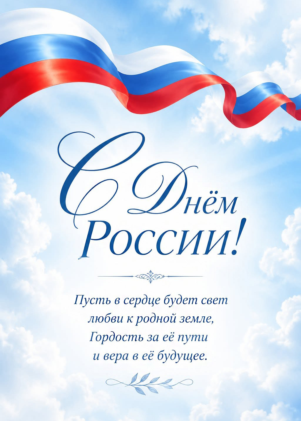 Открытка День России