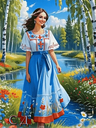 Анимированная открытка С Днём России!