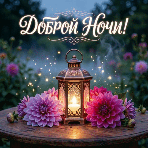 Анимированная открытка Доброй ночи