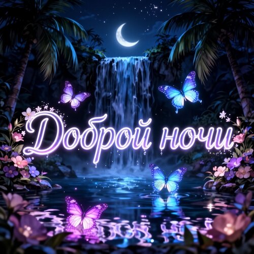 Открытка Доброй ночи