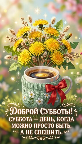 Открытка Суббота