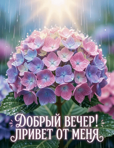Анимированная открытка Добрый вечер