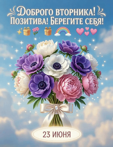 Анимированная открытка Доброго вторника