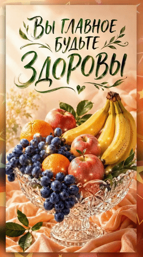 Анимированная открытка Вы главное будьте здоровы