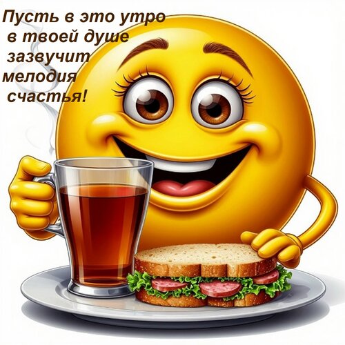 Открытка Пусть в это утро в твоей душе зазвучит мелодия счастья!