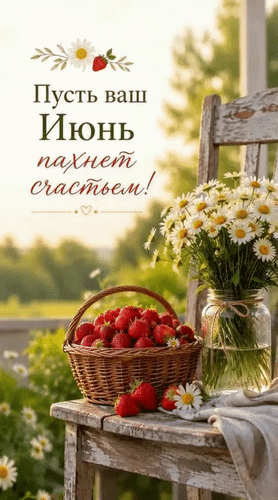Анимированная открытка Пусть ваш Июнь пахнет счастьем!