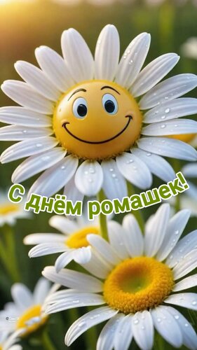 Открытка С днём ромашек