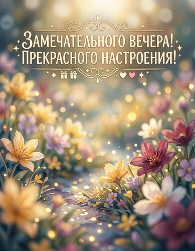 Открытка Добрый вечер