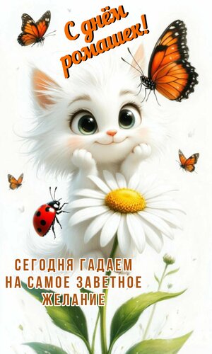 Открытка С днём ромашек