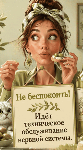 Анимированная открытка Не беспокоить! Идёт техническое обслуживание нервной системы.