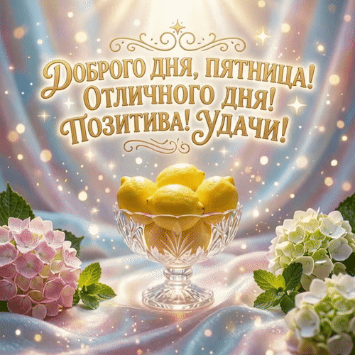 Анимированная открытка Добрый день, пятница