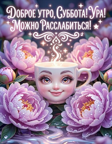 Открытка Доброе утро, суббота