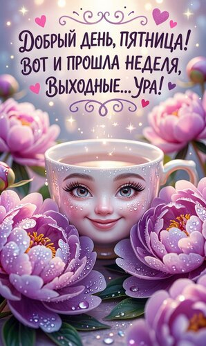 Открытка Добрый день! Пятница