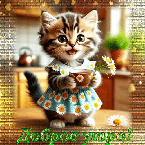 Анимированная открытка Доброе утро!