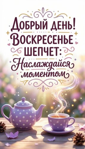 Открытка Доброго воскресного дня