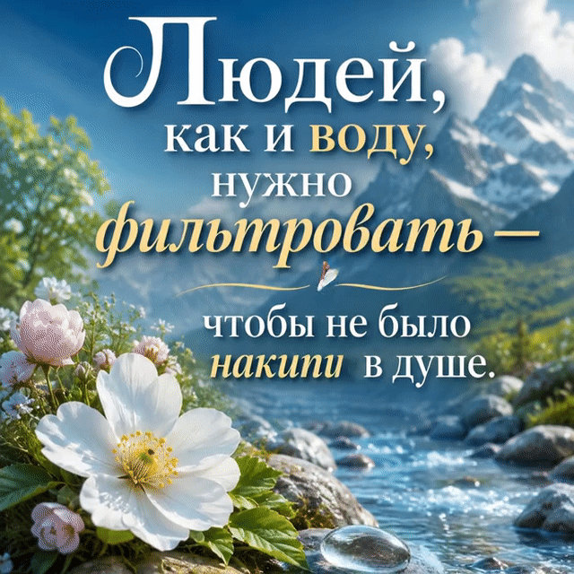 Анимированная открытка Людей надо фильтровать