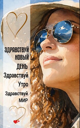 Открытка Здравствуй новый день. Здравствуй утро.