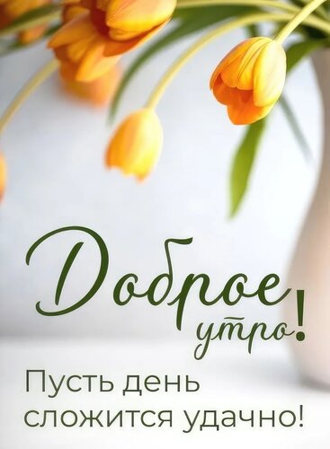 Открытка Доброе утро. Пусть день сложится удачно