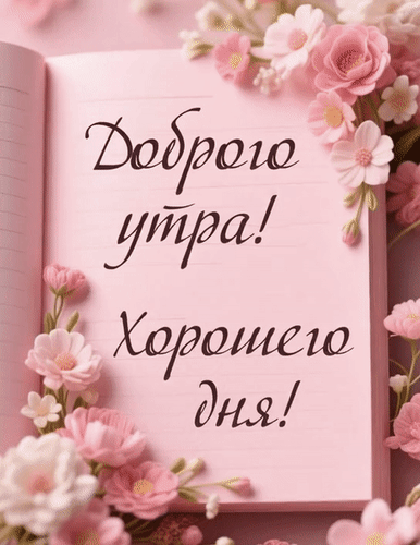Анимированная открытка Доброе утро