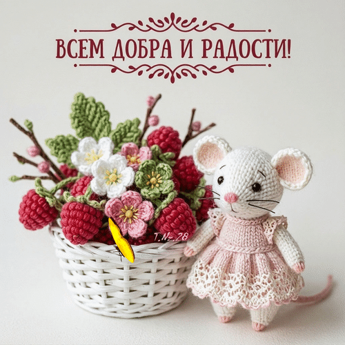Анимированная открытка Всем добра и радости!