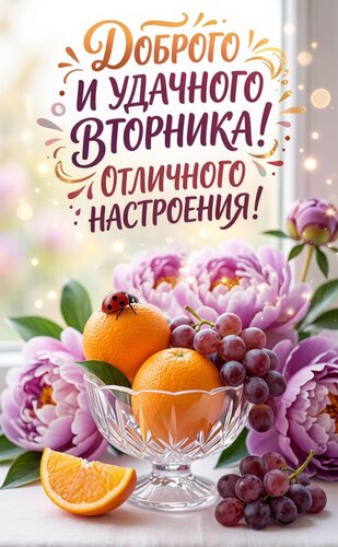 Открытка Доброго и удачного вторника