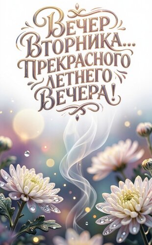 Открытка Вечер вторника