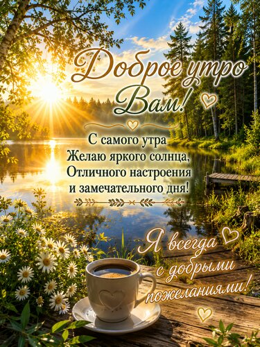 Открытка Доброе утро
