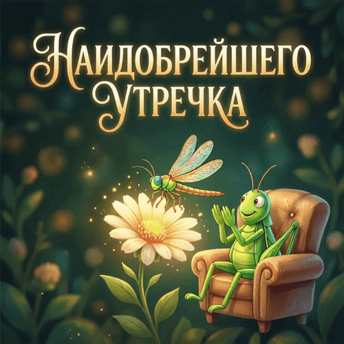 Анимированная открытка Наидобрейшего утречка