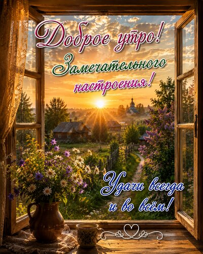 Открытка Доброе утро