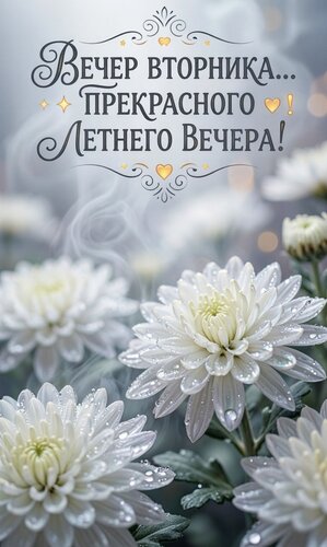 Открытка Вечер вторника