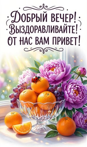 Открытка Выздоравливайте