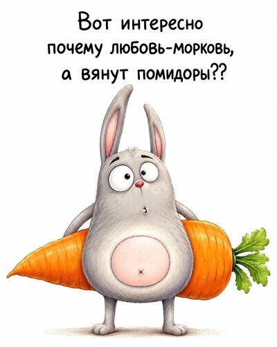 Открытка любовь морковь