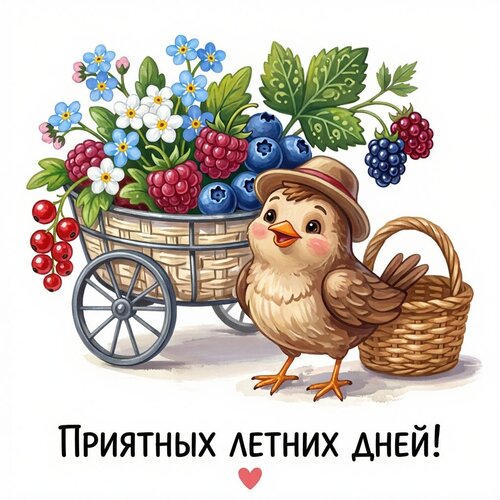 Открытка Приятных летних дней!
