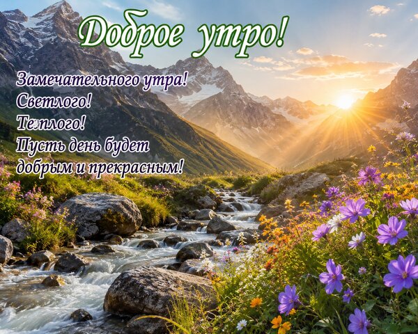 Открытка Доброе утро