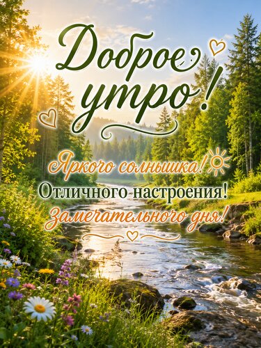 Открытка Доброе утро отличного дня