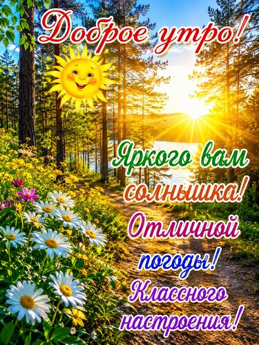 Открытка Доброе утро