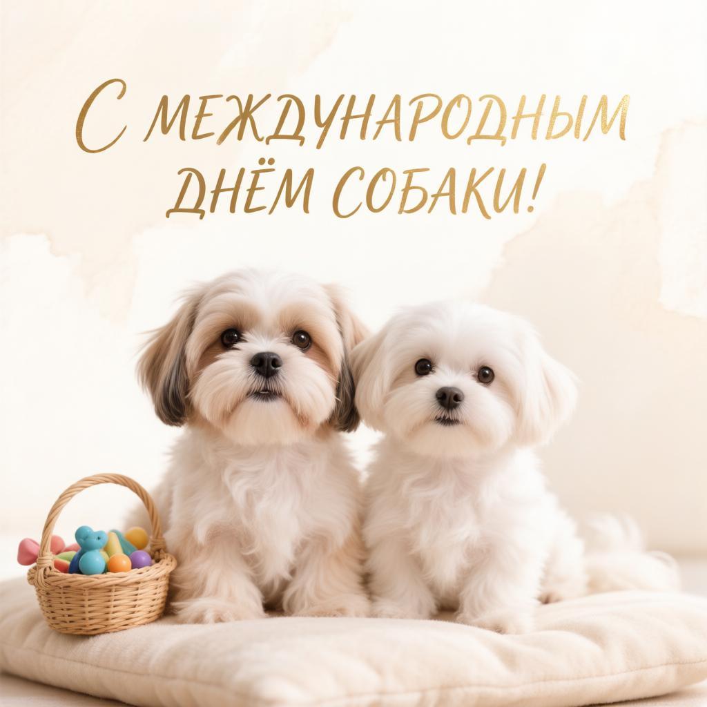 Открытка С международным днём собаки