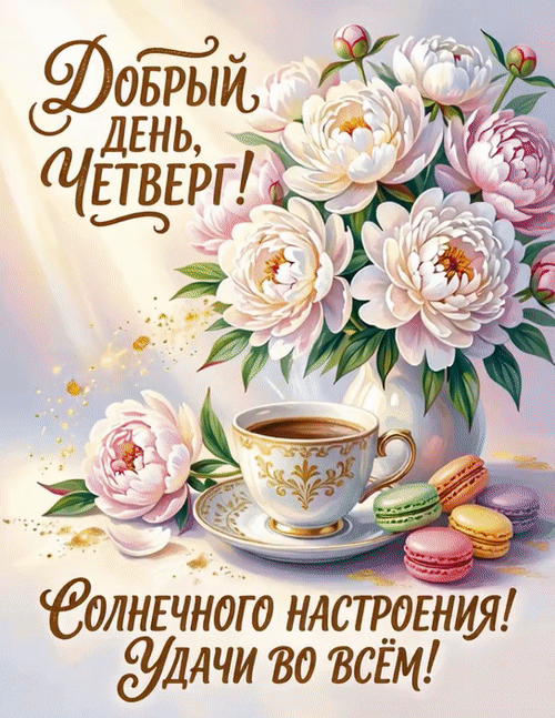 Анимированная открытка Добрый день, четверг