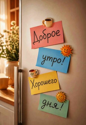 Открытка Доброе утро. Хорошего дня
