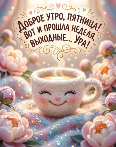Открытка Доброе утро, пятница