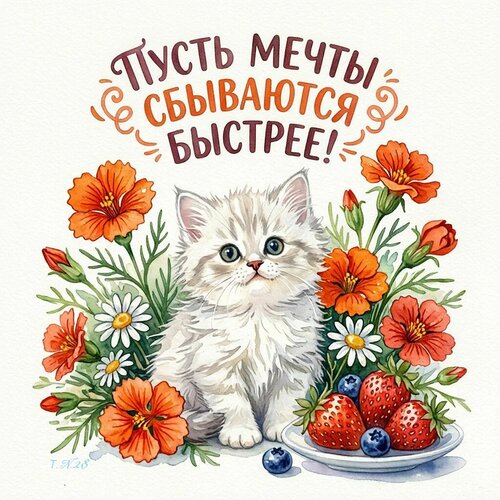 Открытка Пусть мечты сбываются быстрее...