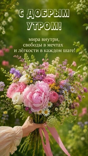 Открытка Мира внутри, свободы в мечтах и лёгкости в каждом шаге!