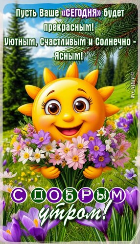Открытка С добрым утром